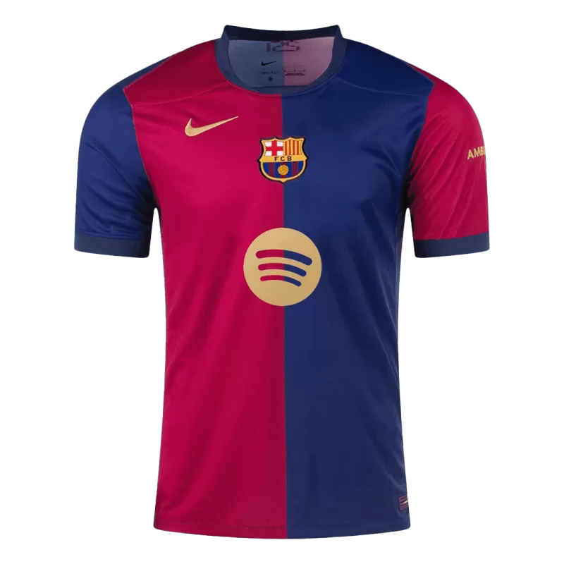 Barcelona Home Soccer Jersey 2024/25-Spotify Logo Without Text