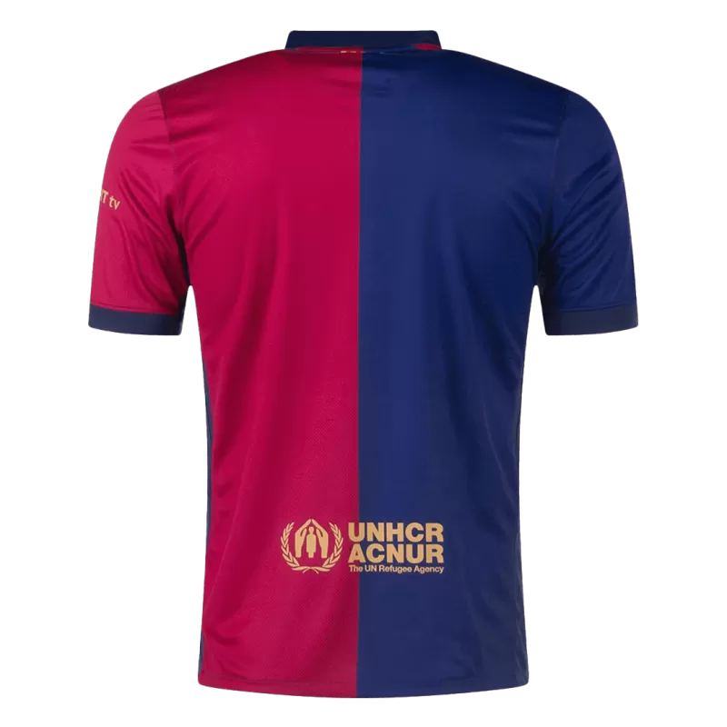 Barcelona Home Soccer Jersey 2024/25-Spotify Logo Without Text