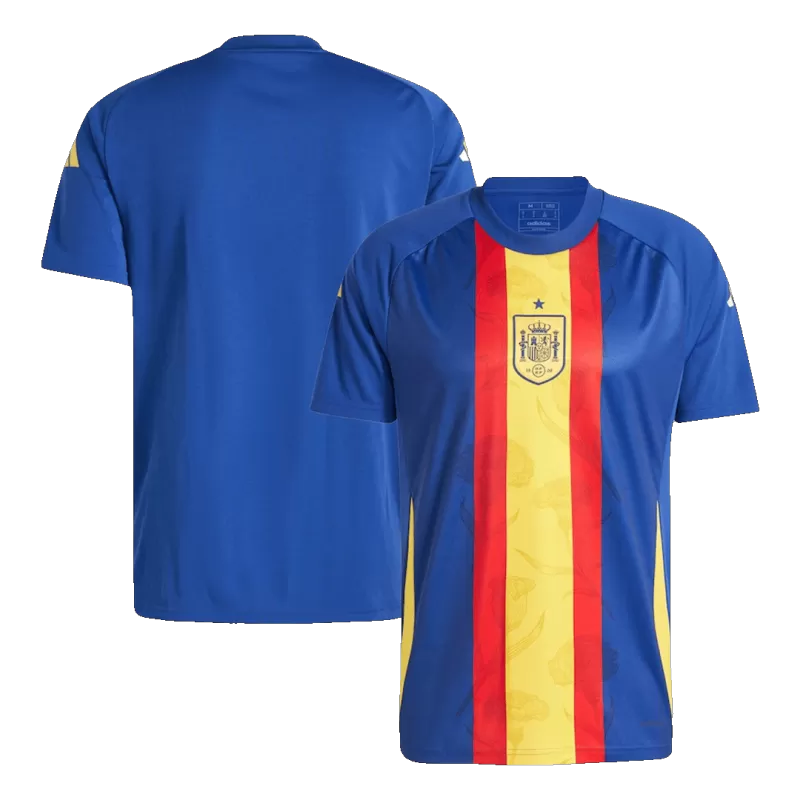 Spain Pre-Match Soccer Jersey EURO 2024 Blue